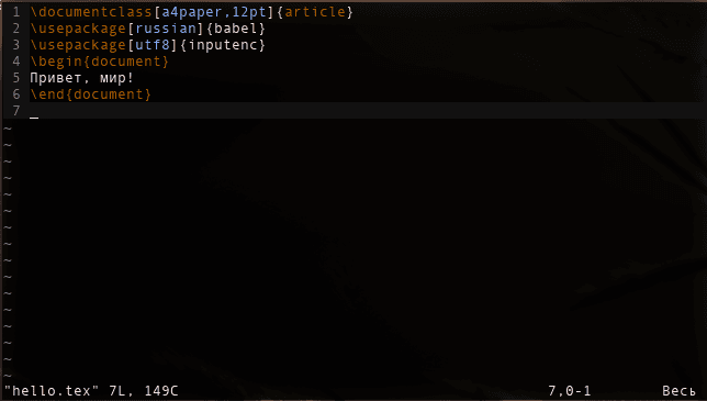 vim-tex